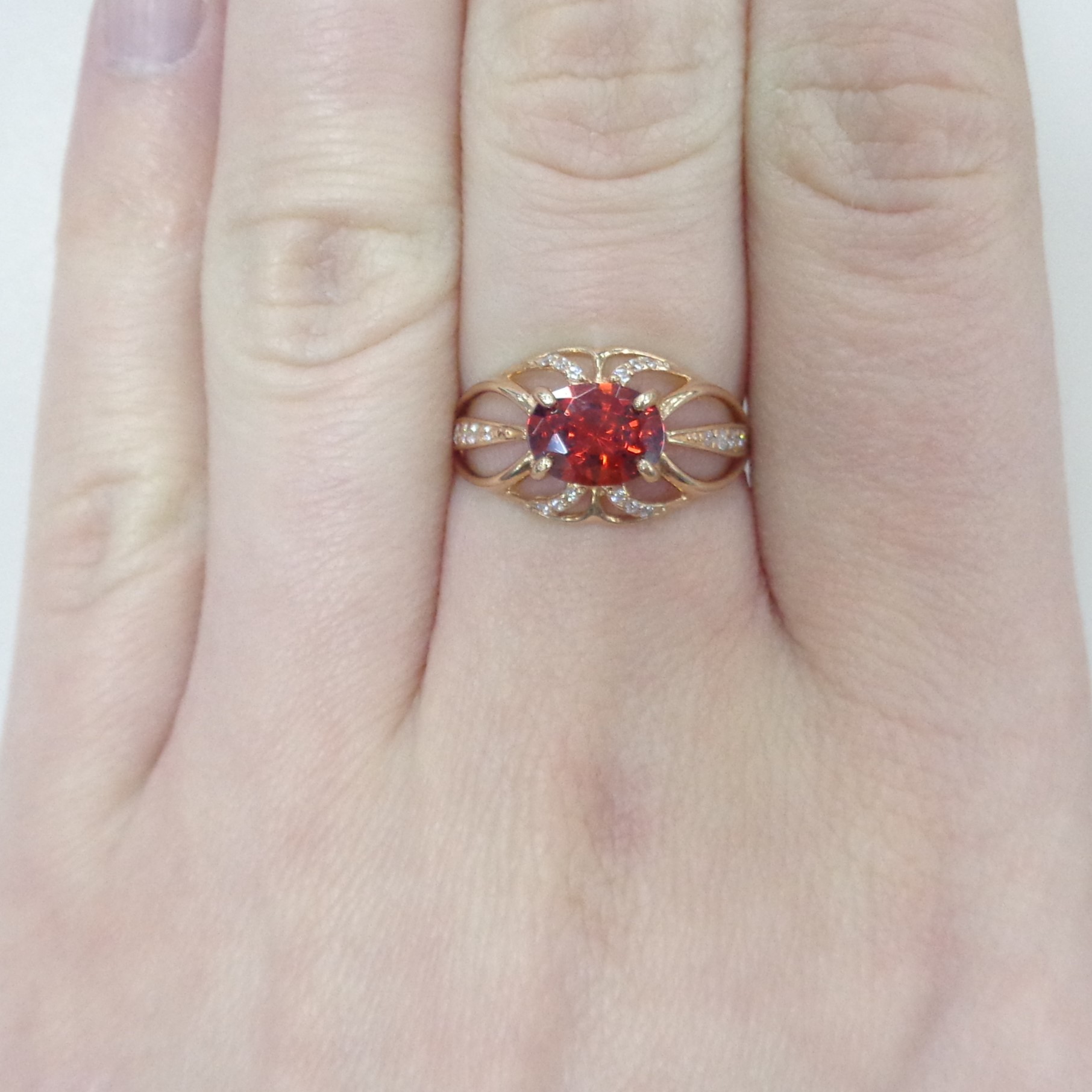 Серебряное кольцо с кварцем